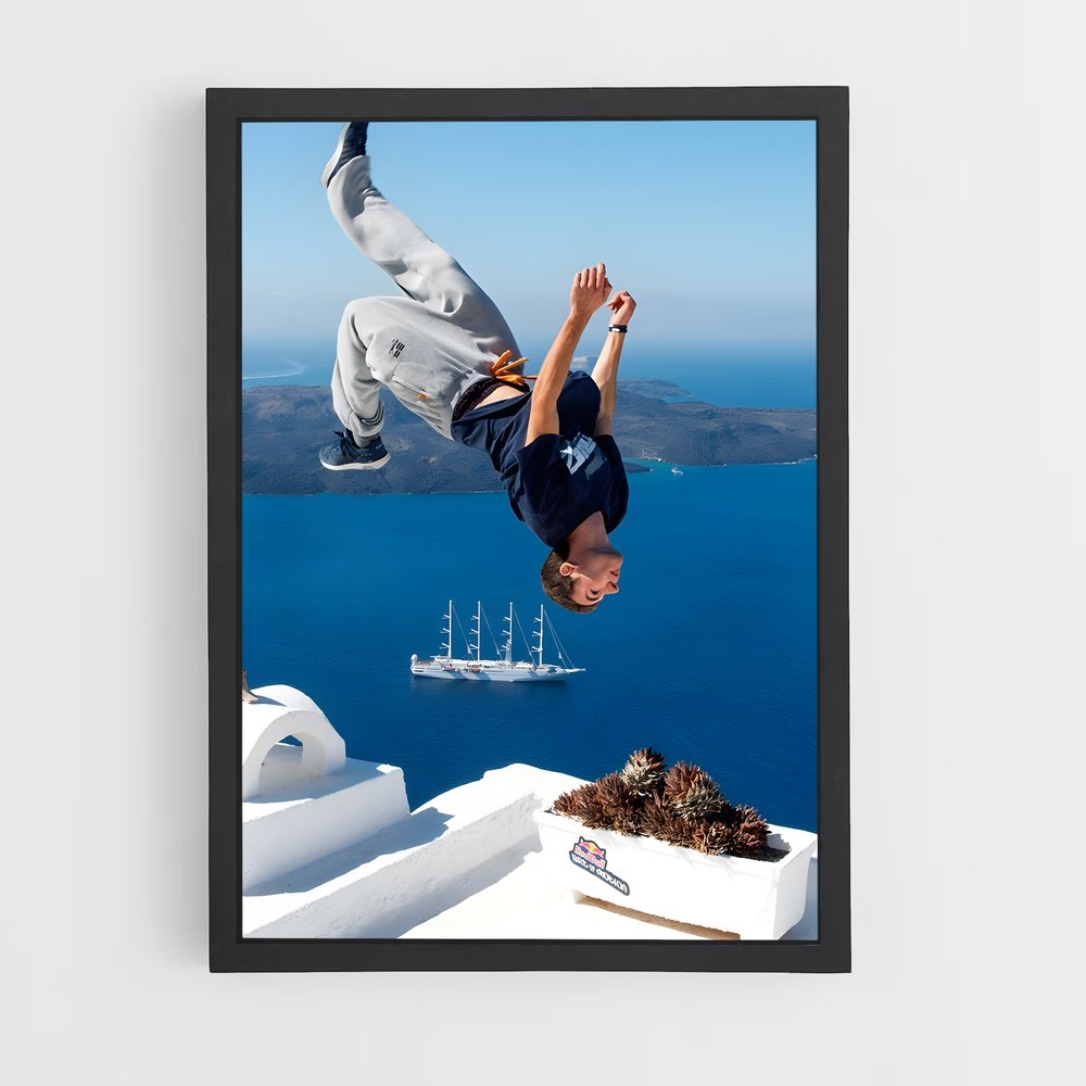 Poster Red de bull motion – affiche Parkour et freerun (vue 2)